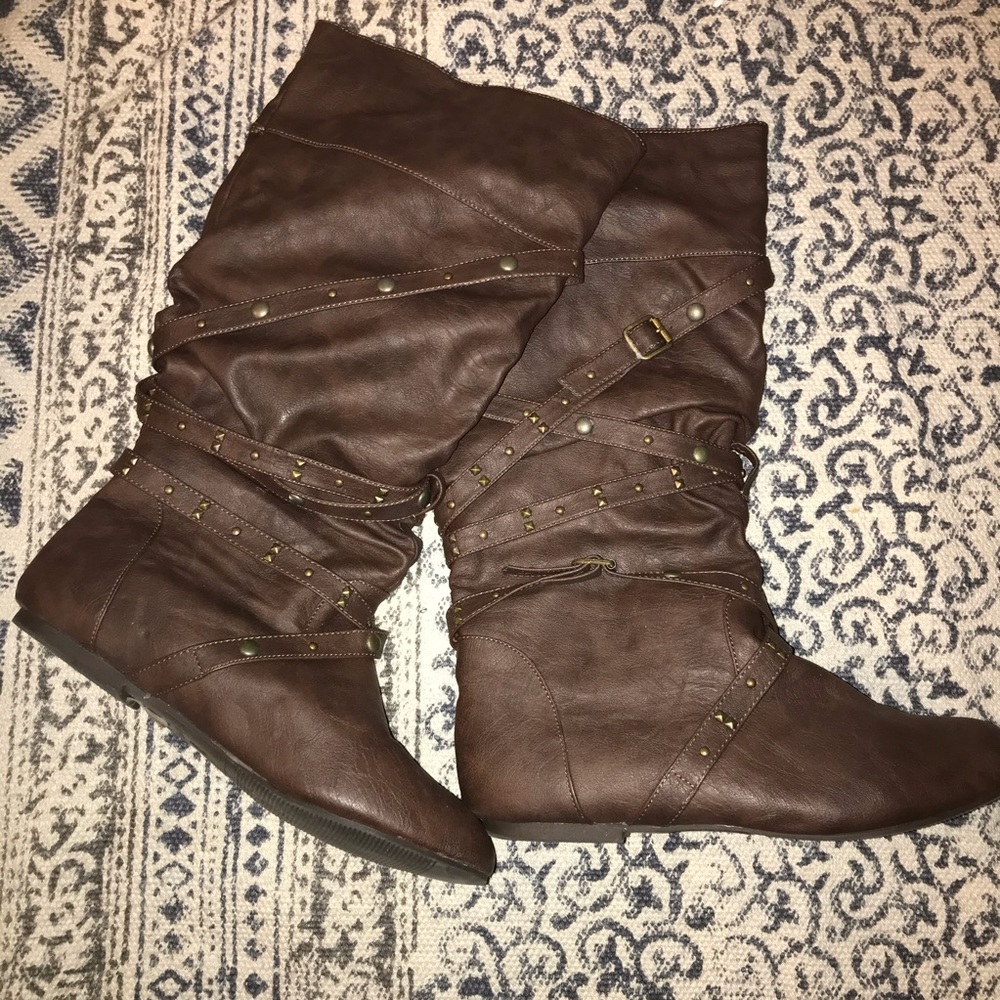 Brown Slouchy Boots